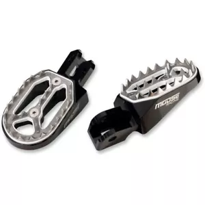 Moose Racing Qualifier Footpegs Black KTM HUSQVARNA GASGAS 1620-1737 - Picture 1 of 1