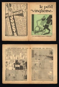 PETIT VINGTIèME/XXème 1933 n° 44 n2 - TINTIN CIGARES PHARAON TBE - Picture 1 of 1