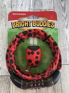 Schwinn Bright Buddies Light & Lock Value Pack Lady Bug Bike Bicycle Lock NEW - Picture 1 of 6