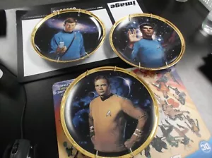 Hamilton Star Trek 25th Anniversary Plates Kirk, Spock McCoy 1991 - Picture 1 of 5