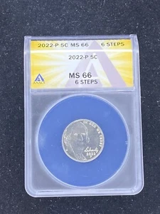 2022-P Jefferson Nickel Full 6 Steps ANACS MS 66 Free Shipping - Picture 1 of 2