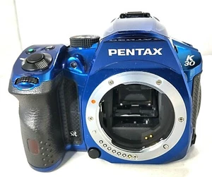 【Casi como nuevo】Kit de lentes DA cuerpo azul cristal para cámara réflex digital PENTAX K-30 #0181 - Imagen 1 de 11