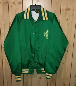 Giacca a scatto grande Norfolk State verde Varsity raso stile Spartans bordo vincitore - Foto 1 di 7