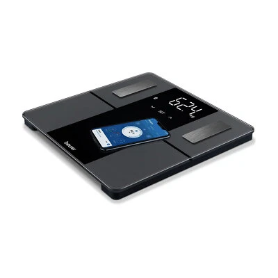 Beurer BF 500 Super Black Edition Körperwaage Personenwaage Diagnosewaage App