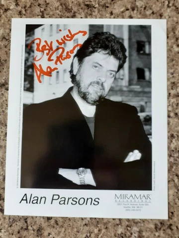 Alan Parsons Producer "Pink Floyd" "Beatles" Hand Signed 8"x10" Photo AFTAL #216 Cover
