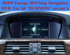 BMW Europe 2019 Map Navigation DVD For All "BUSINESS" sat nav's - Picture 1 of 4