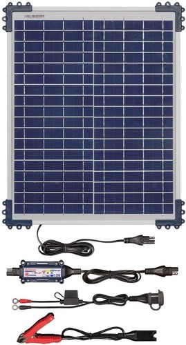 OptiMate Solar DUO 20W - Chargeur Solaire Intelligent 12V/12.8V 1.67A Étanchéité Totale - Parfait Pour Batteries Plomb & Lithium
