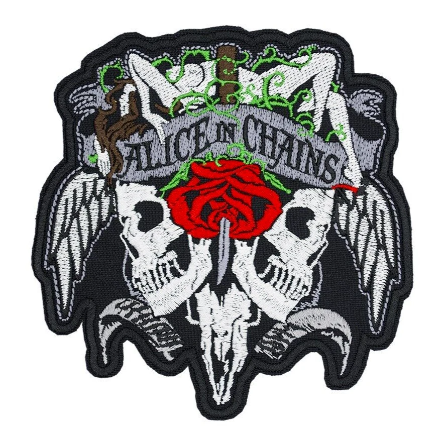 Alice In Chains Patch - Skull American Grunge Alternative Heavy Metal Band Logo - Image 1 of 1