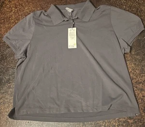 NWT! Calia Gray Women’s XL Short Sleeve Polo - Picture 1 of 1