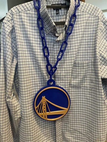 Golden State Warriors Gameday Fan Chain Fanchain NBA Playoff Fans Necklace Cover