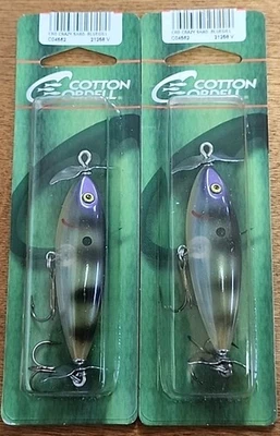 Lote de 2. Algodón Cordell Crazy Shad. Bluegill Foto 1 de 4