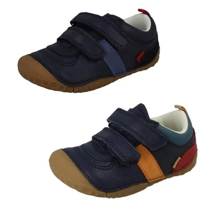 Boys Startrite Soft Leather Pre Walking Shoes With Heel/Toe Bumpers Zap - Picture 1 of 19