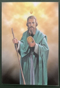 Vintage St. Jude Shrine Prayer Card and Pendant Necklace - Picture 1 of 2