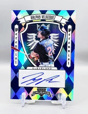 2025 Panini Crusade #PPS-RVZ  Perennial Prospect Signature  RALPHY VELAZQUEZ - Image 1 of 2
