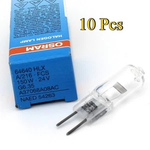 10 PCS Osram 64640 HLX FCS 24V/150W light optics bulbs medical lamp of G6.35 - Picture 1 of 4