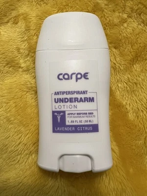 Carpe • LAVENDER CITRUS • ANTIPERSPIRANT • UNDERARM LOTION 1.76 OZ Exp : 04/2027 - Image 1 of 3