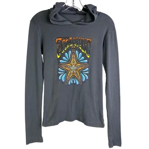 American Apparel Sweatshirt Womens S Gray Jam Cruise Hippie Graphic Long Sleeve - Picture 1 of 8
