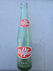 Vintage Dr Pepper Glas Sodaflasche 10oz grün Sammlerstück - Bild 1 von 8