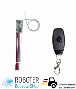 433 MHz RF Relaismodul 1-Kanal – DC 3.6–24 V – Fernbedienbares Mini-Funkmodul - Bild 1 von 4