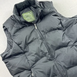 Damen Eddie Bauer Premium Gänsedaunen gefütterte Weste schwarz Größe XL - Bild 1 von 8
