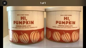 2er Set Bath & Body Works HI PUMPKIN SPICE LATTE 3 Docht Kerzen - Bild 1 von 1