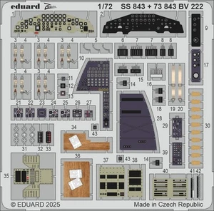Eduard 1/72 Blohm Voss BV 222 Wiking Detalle Piezas para kits Revell - Imagen 1 de 1
