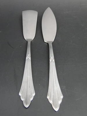 WMF Butter und Käsemesser Fächermuster Modell 900 versilbert Jugendstil - Bild 1 von 4