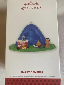 2013 Hallmark Andenken Ornament HAPPYCAMPERS Campin ZELT besonderer Lichteffekt - Bild 1 von 9