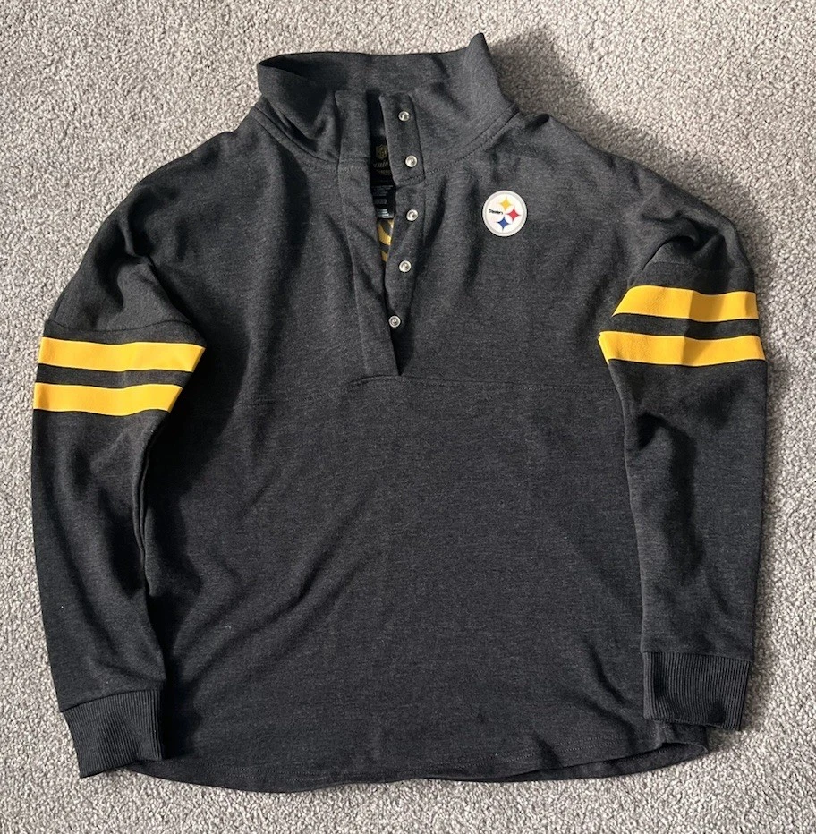 Pittsburgh Steelers NFL Licencia 1/4 Botón Sudadera Niña Juvenil Grande 11/13 Foto 1 de 4