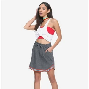 Hot Topic Rainbow Trim Knit Mini Skirt Women's JR Size M - Picture 1 of 7