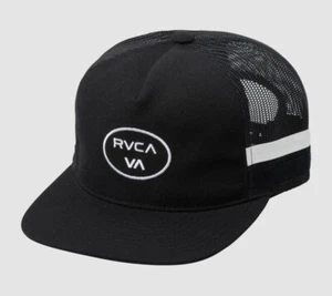 RVCA VA Newland Men’s Trucker Hat Cap Black AVYHA00629 One Size Adjustable NEW - Picture 1 of 4