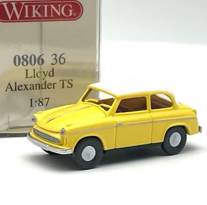 Wiking 0806 36 Lloyd Alexander Kleinwagen in gelb, OVP, 1:87, G2/08 - Bild 1 von 2