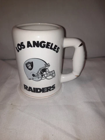 Vintage NFL Los Angeles Raiders Beer Coffee Mug Stein LA/ Oakland Raiders 5" Cover