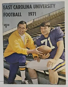 1971 East Carolina University Football Program ECU Greenville North Carolina - Picture 1 of 2