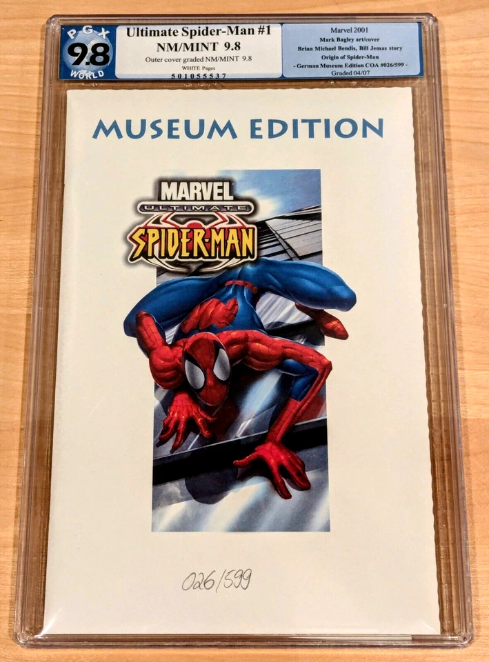 ULTIMATE SPIDER-MAN #1 GERMAN MUSEUM EDITION PGX 9.8 SERIAL NUMBERED 26 OF 599 - Image 1 of 3