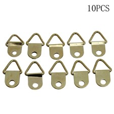10*Screw D-Ring Painting Picture Frame Wall Mirror Hanging Ha R9Y4 P6B6 Tri S0N0