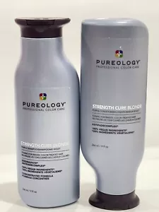 1 set Pureology Strength Cure Blonde Shampoo & Conditioner 9 fl oz / 266 ml New - Picture 1 of 2