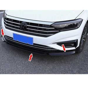Painted Black Front Bumper Lip Spoiler Surround Kit Guard trim For VW Jetta MK7 - Picture 1 of 5