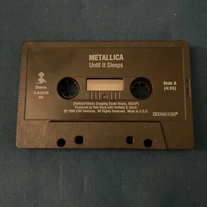 Until It Sleeps [Single] by Metallica (Cassette, 1996, Elektra) Metal Tape ONLY - Imagen 1 de 2