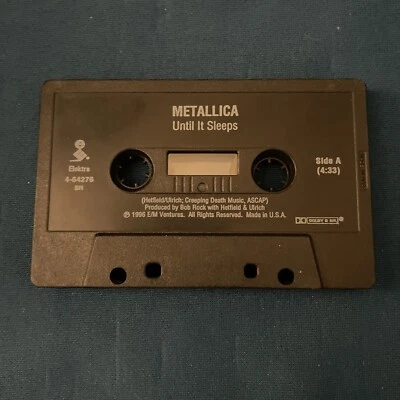 Until It Sleeps [Single] by Metallica (Cassette, 1996, Elektra) Metal Tape ONLY - Image 1 of 2