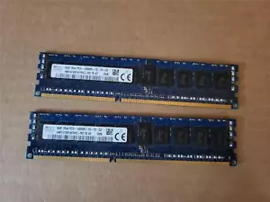 SK HYNIX 16GB 2X8GB 1RX4 DDR3 PC3-14900R ECC SERVER RAM HMT41GR7AFR4C-RD W8-4(1) - Picture 1 of 3