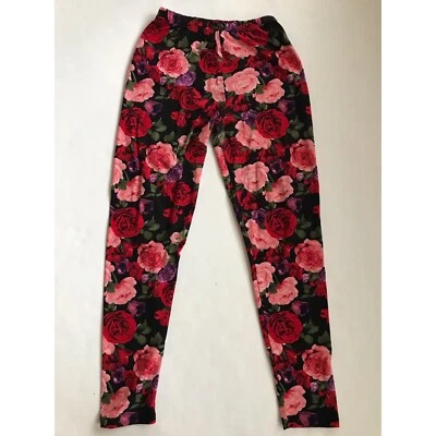 Leggings Mujer Estampado Rosa Rojo y Rosa OS Nuevos Con Etiquetas Foto 1 de 4