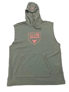 Sudadera con capucha Under Armour Project Rock sin mangas. Hombre grande. Sangre. Sudor. Respeto. - Imagen 1 de 9