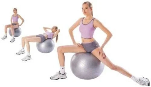 Amber Anti Burst Fitness Ball for Exercise, Stability, Yoga, Balance - Image 1 of 1