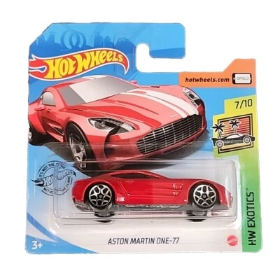 风火轮 HW Exotics 7/10 阿斯顿·马丁 One-77 229/250 短卡红色变体  — 第 1/4 张图片
