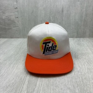 Vintage Tide Racing Team Hat Cap Snapback White NASCAR Racing Cars Auto - Picture 1 of 6
