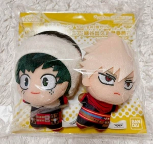 My Hero Academia Chibi Muñeca de Peluche Mascota Set de 2 Izuku Midoriya Katsuki Bakugo - Imagen 1 de 24