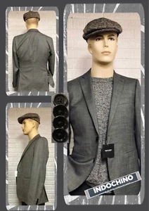 Indochino NEW $479 Bespoke Mens 36S Gray 100% WOOL Blazer Sport Coat 300094A - Picture 1 of 8