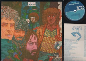 LP PREMIATA FORNERIA MARCONI PASSPARTU' 1978 ANDREA PAZIENZA COVER ART + INNER - Picture 1 of 1