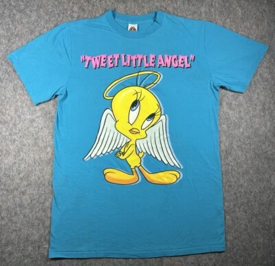 Vintage 90s Looney Tunes Tweet Little Angel Tweety Shirt Sleepwear Tee One Size - Image 1 of 4